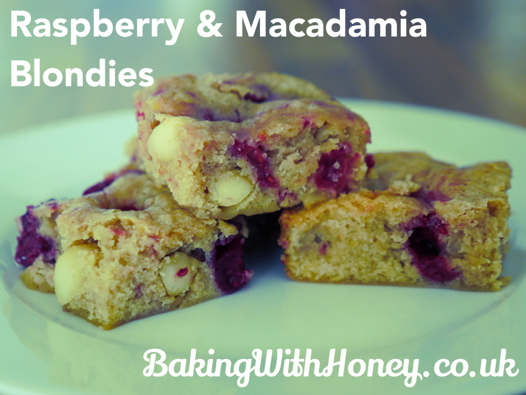 Raspberry & Macadamia Blondies
