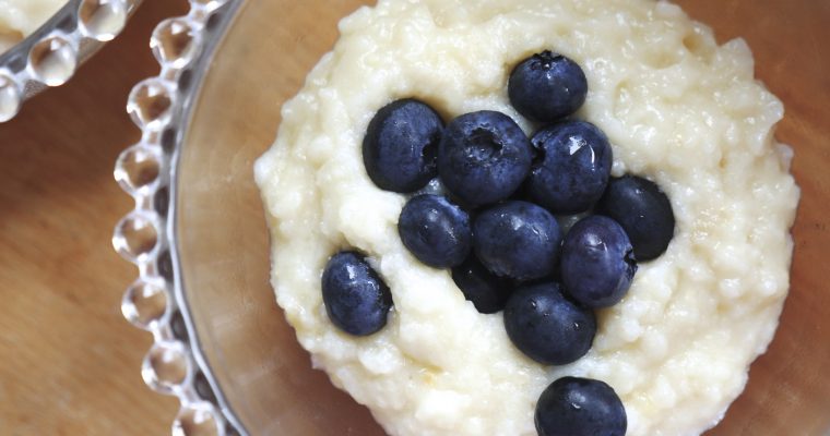 Creamy Coconut Rice Pudding – vegan // slow cooker