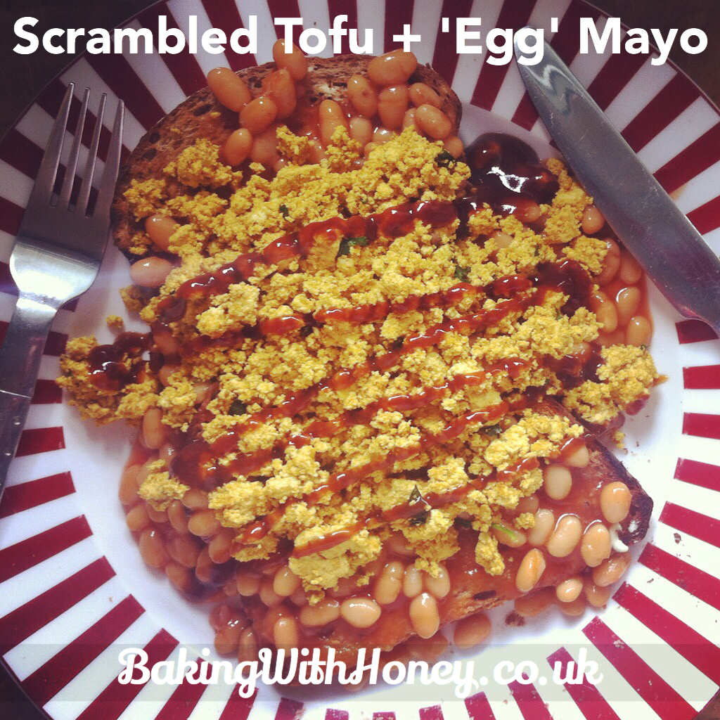 vegan scrambled tofu egg mayo recipe
