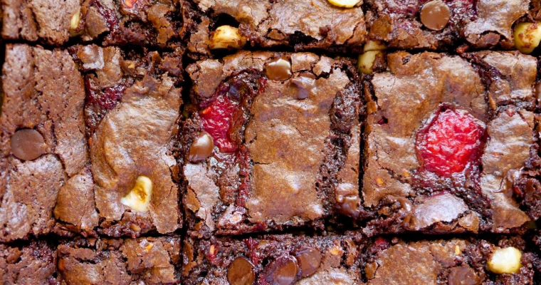 Raspberry & Hazelnut Brownies – A Perfect Vegan Brownie