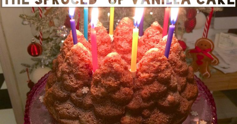 Veganising Nigella: The Spruced Up Vanilla Cake