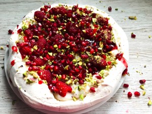 Rose and Raspberry Aquafaba Vegan Meringue