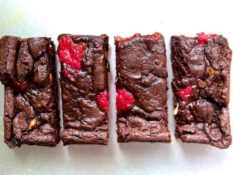 Raspberry and Hazelnut Best Vegan Brownies Ever