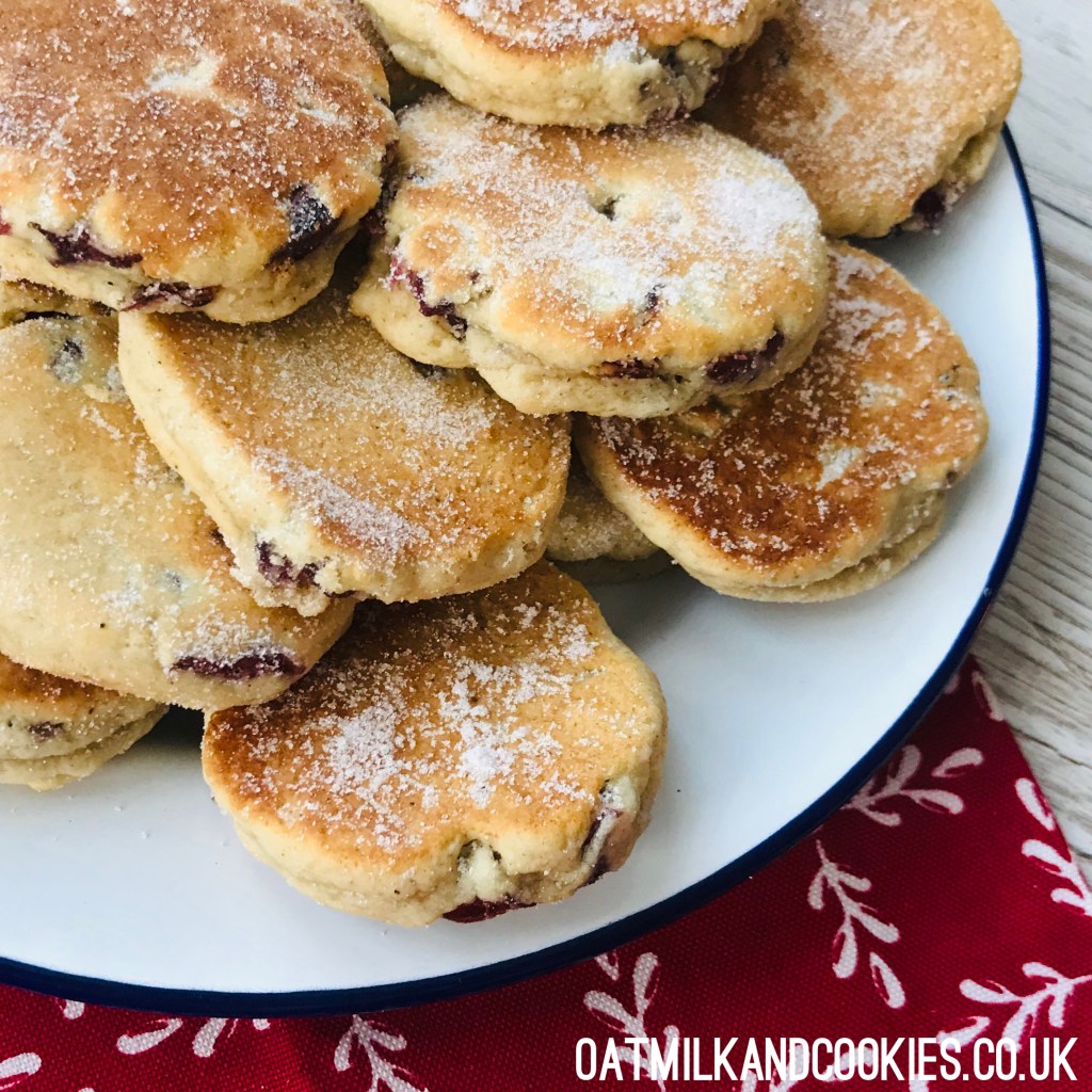 Vegan Cranberry & Cardamom Welsh Cakes