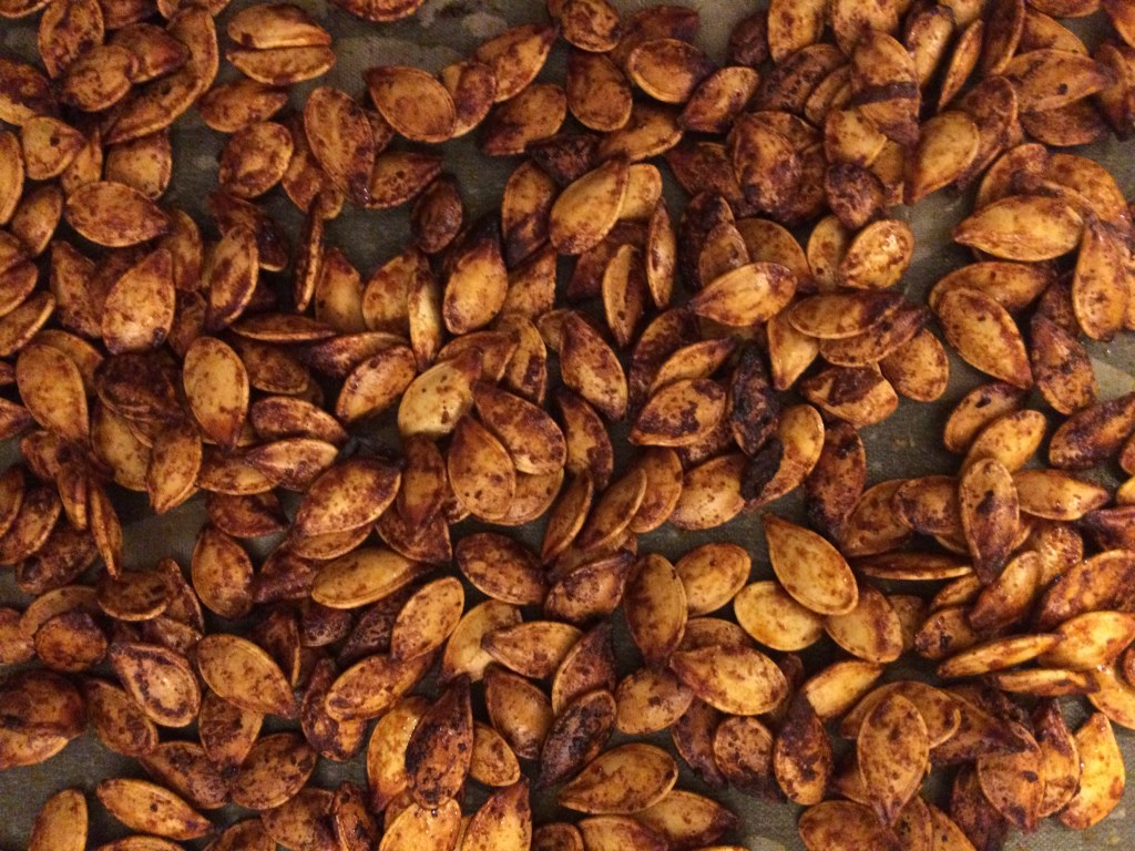 Sweet + Spicy Roasted Pumpkin&nbsp;Seeds