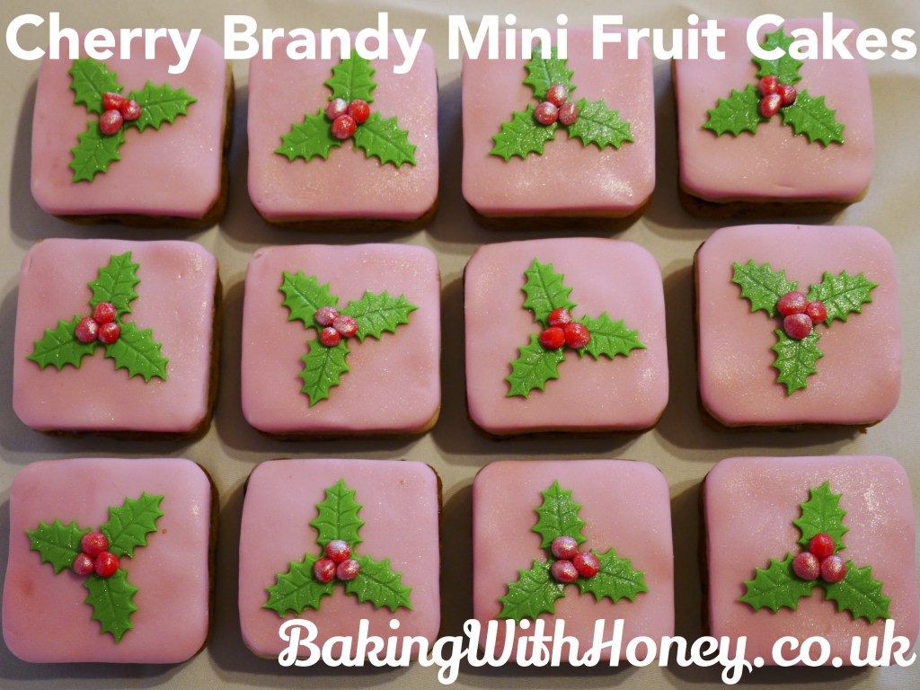 Cherry Brandy Mini Fruit Cakes Christmas