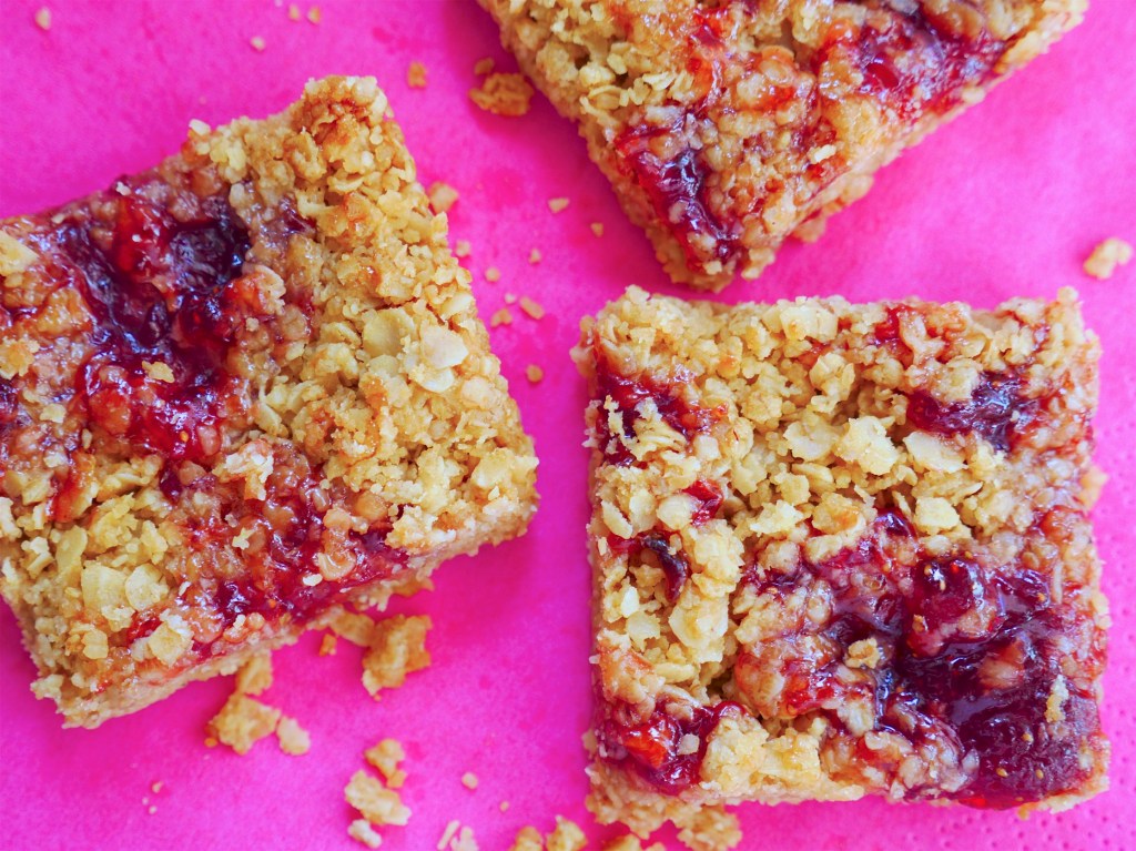 Peanut Butter & Jam&nbsp;Flapjacks