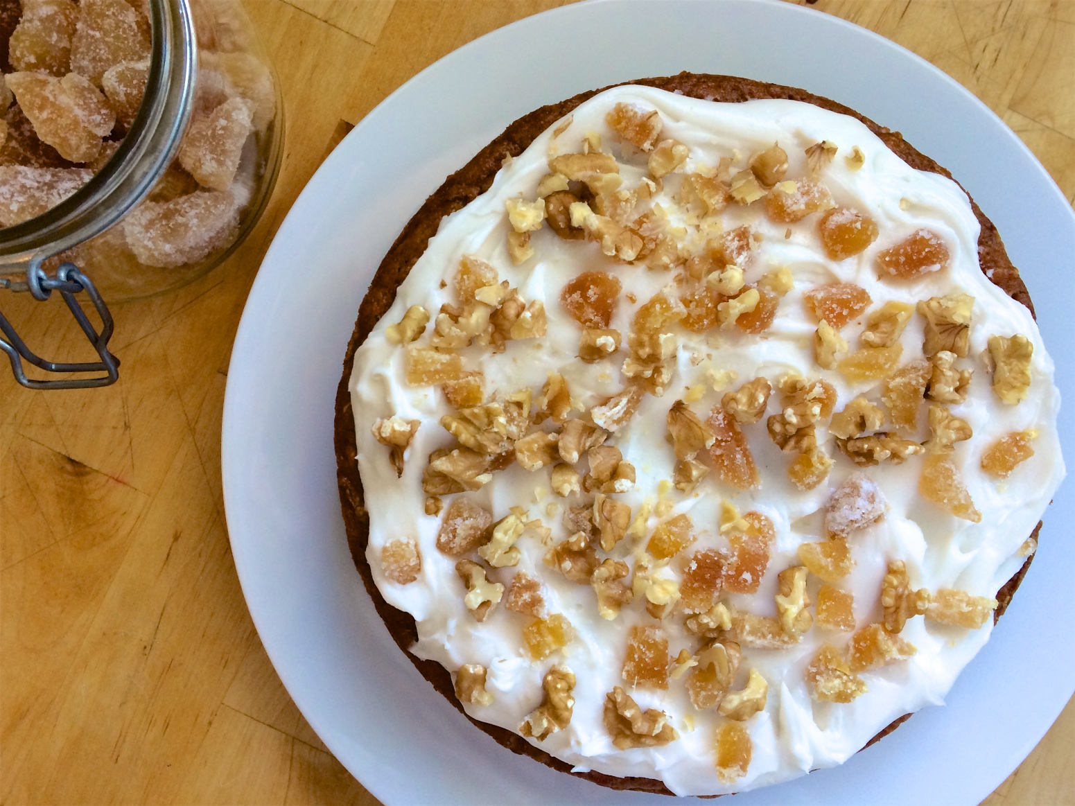 Veganising Nigella: The Ginger & Walnut Carrot Cake